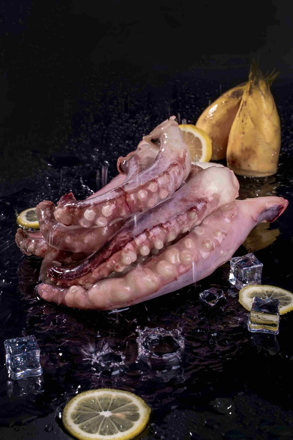 Frozen Squid Tentacles Skin-on
